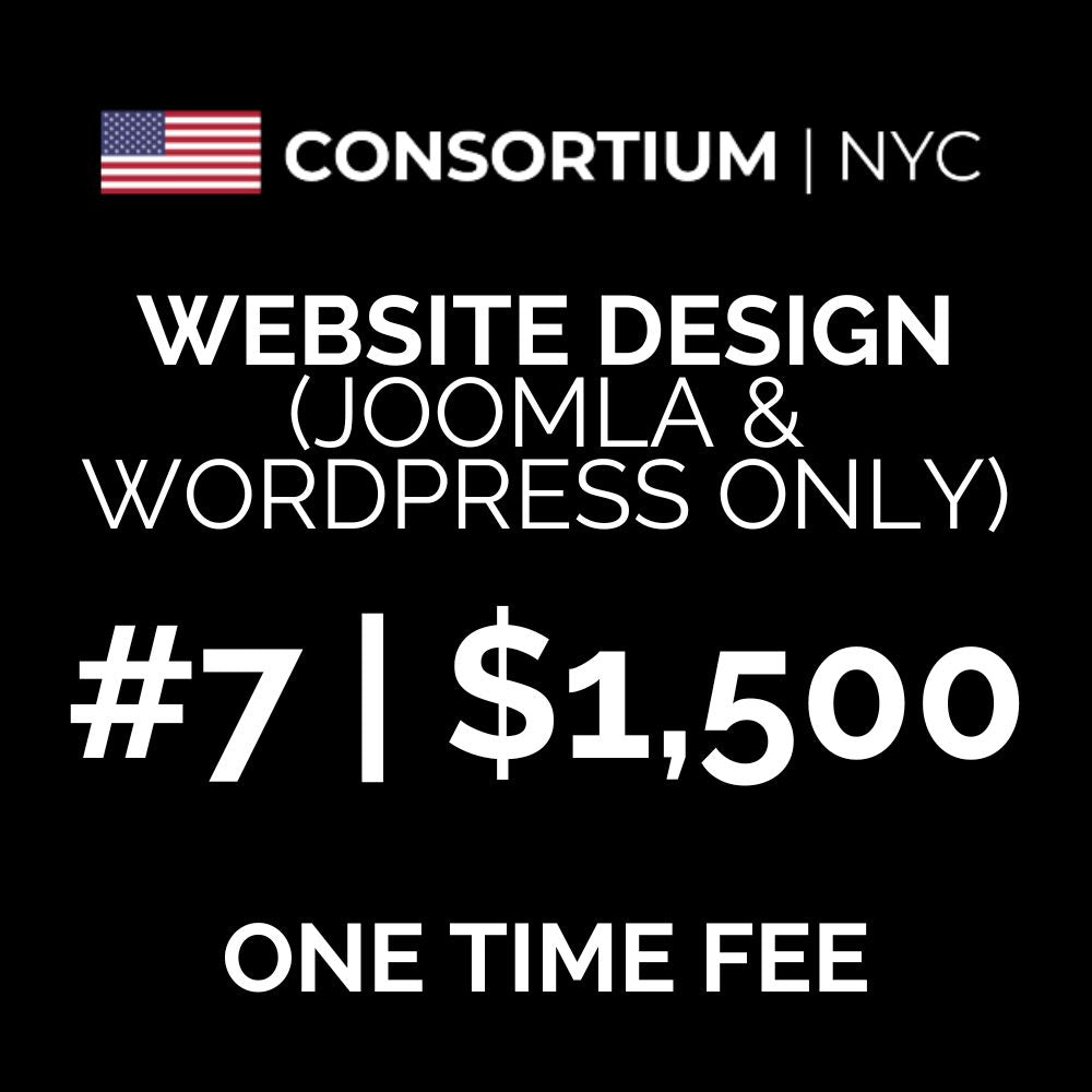 7. Business Website Design (Wordpress + Joomla Only)